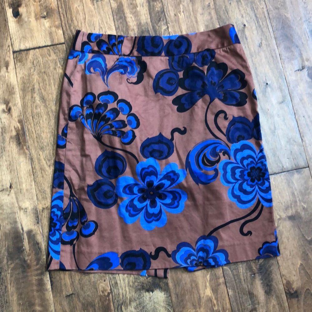 Floral pencil skirt